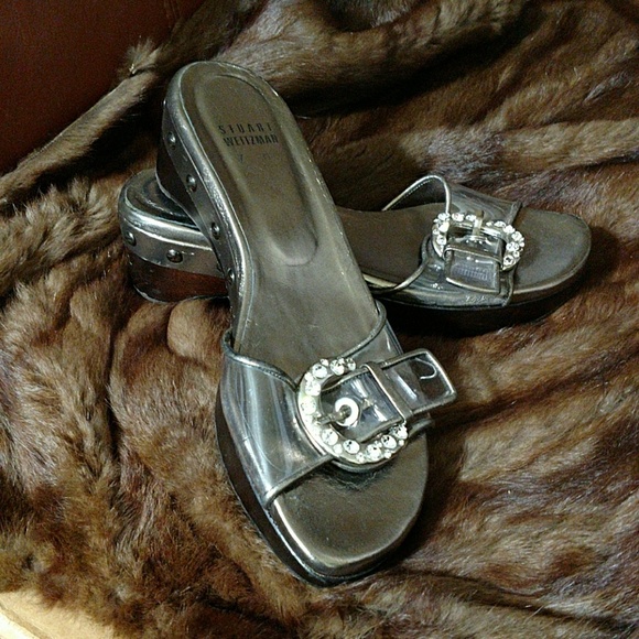stuart weitzman rhinestone sandals